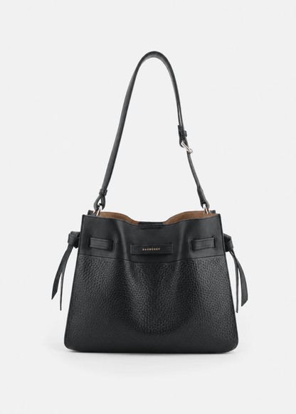 Blossom Besace shoulder Bag in Black from POURCHET at Edito Boutique
