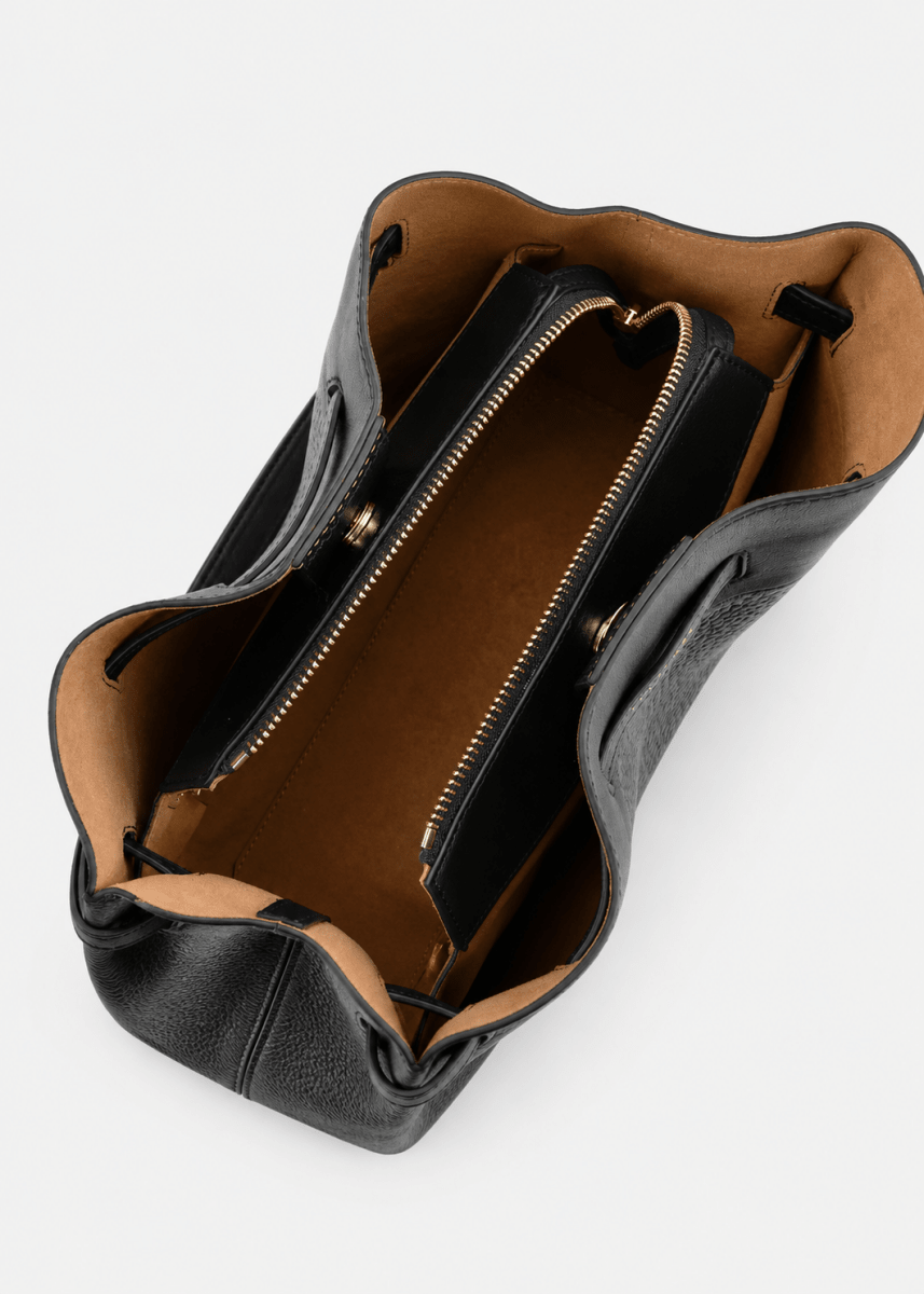Blossom Besace shoulder Bag in Black from POURCHET at Edito Boutique