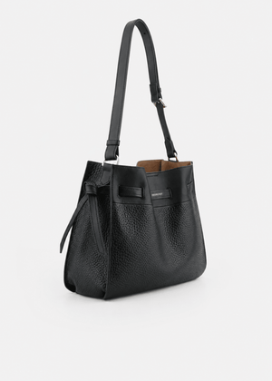 Blossom Besace shoulder Bag in Black from POURCHET at Edito Boutique