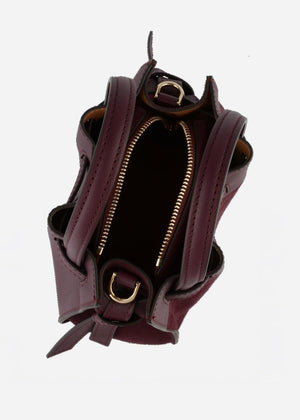 Blossom Nano Bag in Burgundy from POURCHET at Edito boutique