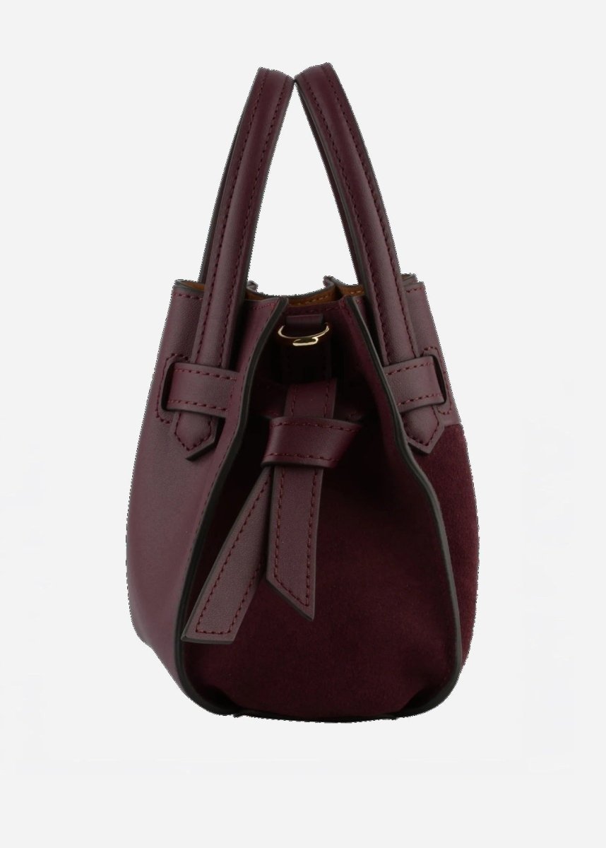Blossom Nano Bag in Burgundy from POURCHET at Edito boutique
