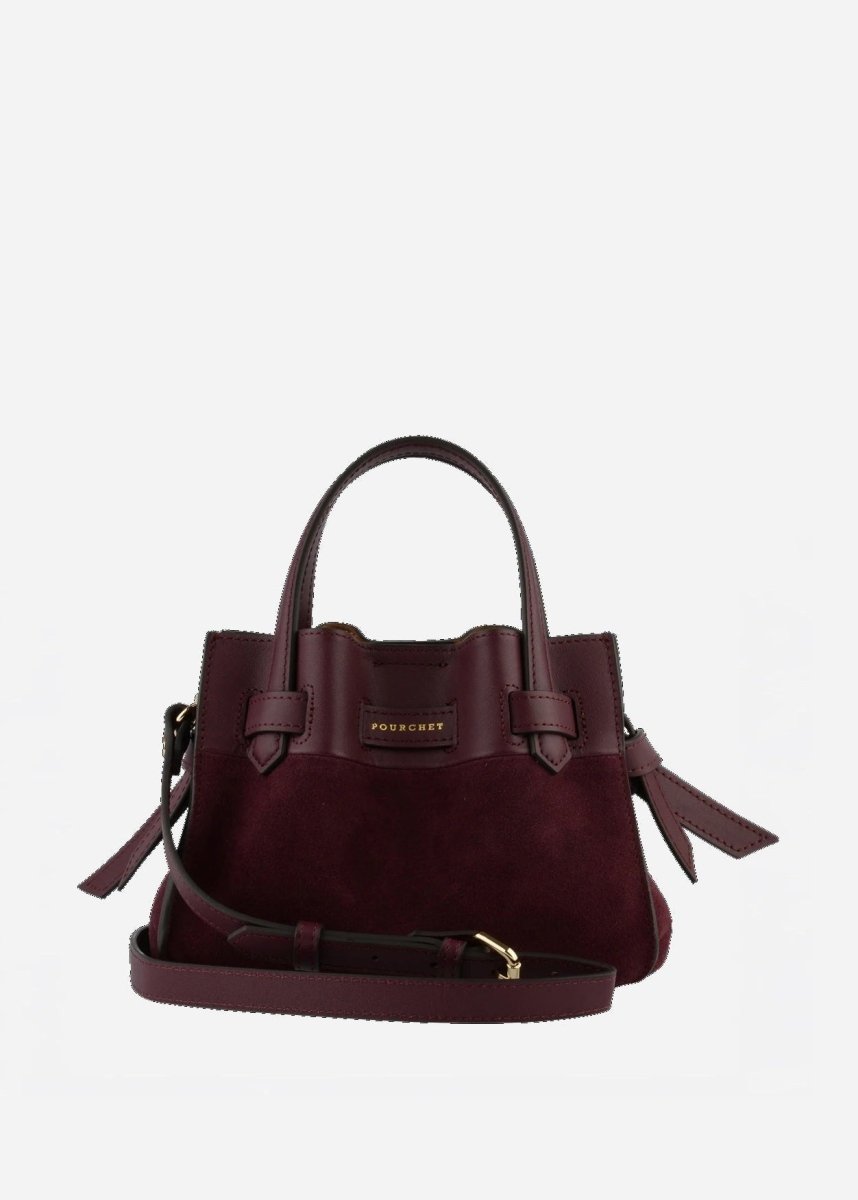 Blossom Nano Bag in Burgundy from POURCHET at Edito boutique