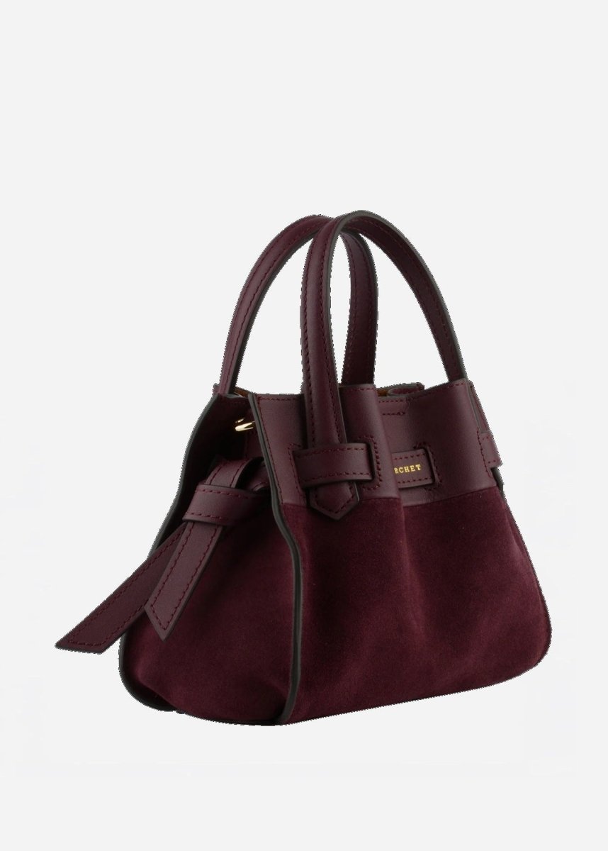 Blossom Nano Bag in Burgundy from POURCHET at Edito boutique