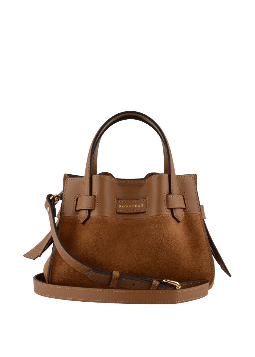 Blossom Nano Handle Bag in Camel from POURCHET at Edito Boutique