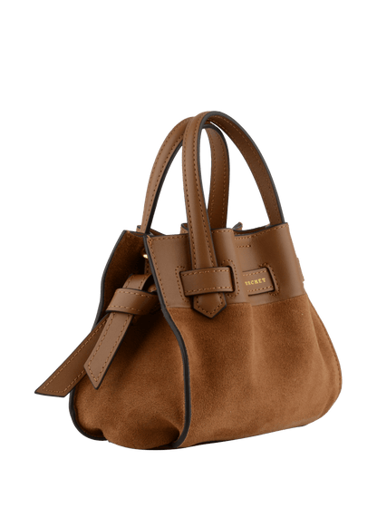 Blossom Nano Handle Bag in Camel from POURCHET at Edito Boutique