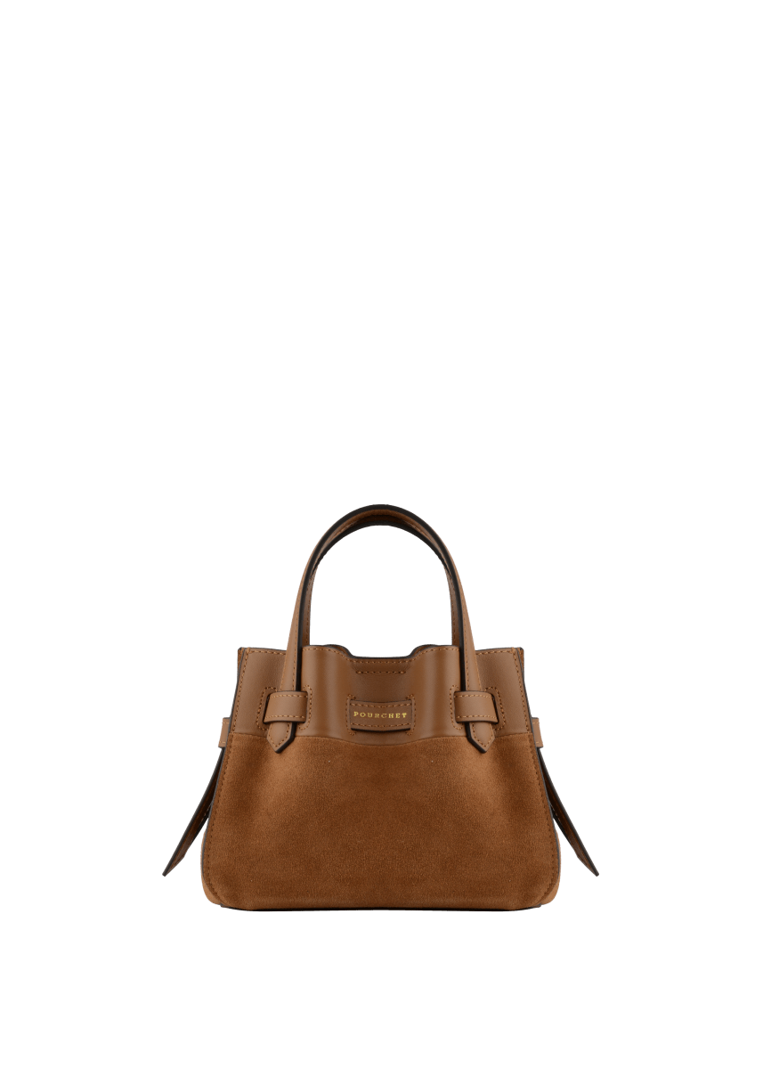 Blossom Nano Handle Bag in Camel from POURCHET at Edito Boutique