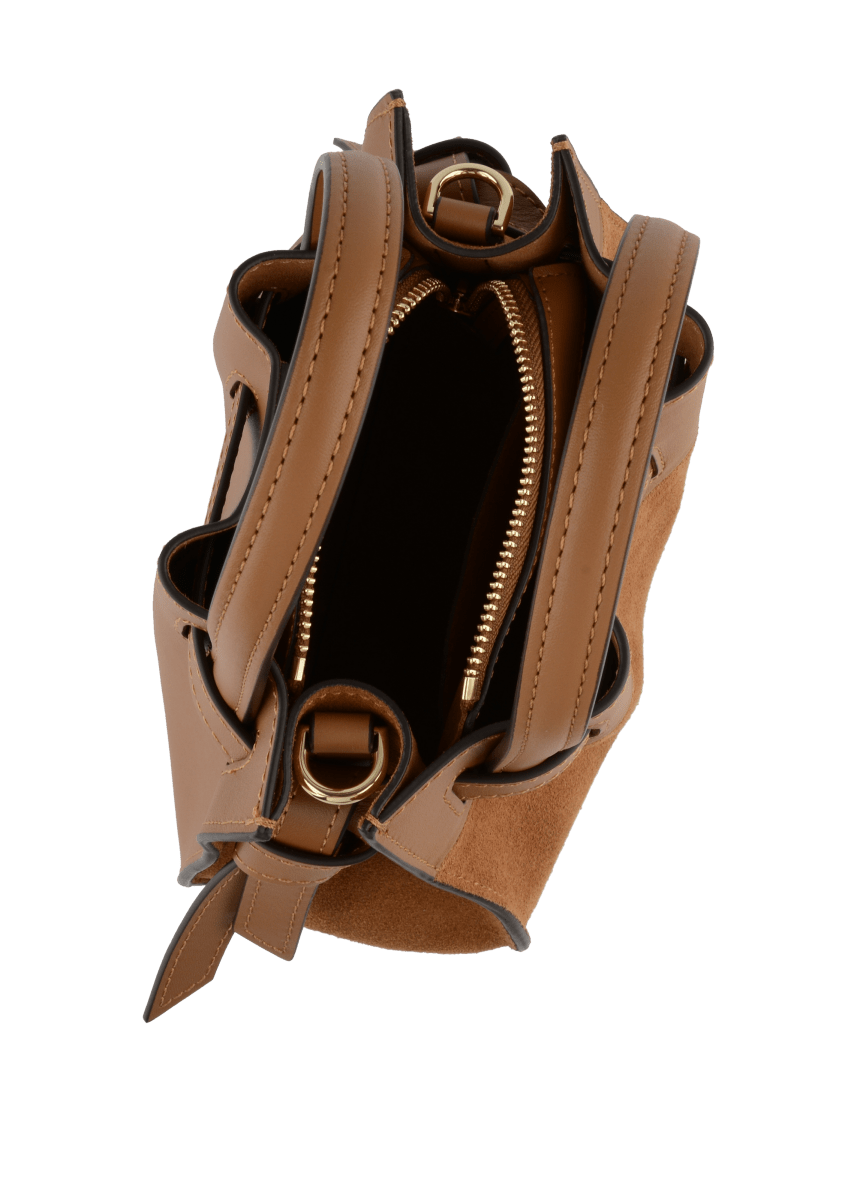 Blossom Nano Handle Bag in Camel from POURCHET at Edito Boutique