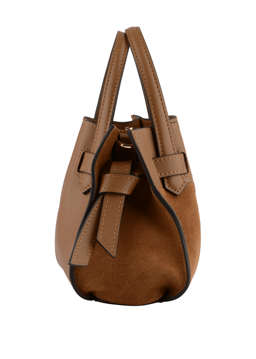 Blossom Nano Handle Bag in Camel from POURCHET at Edito Boutique