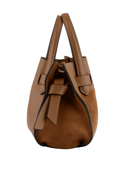 Blossom Nano Handle Bag in Camel from POURCHET at Edito Boutique