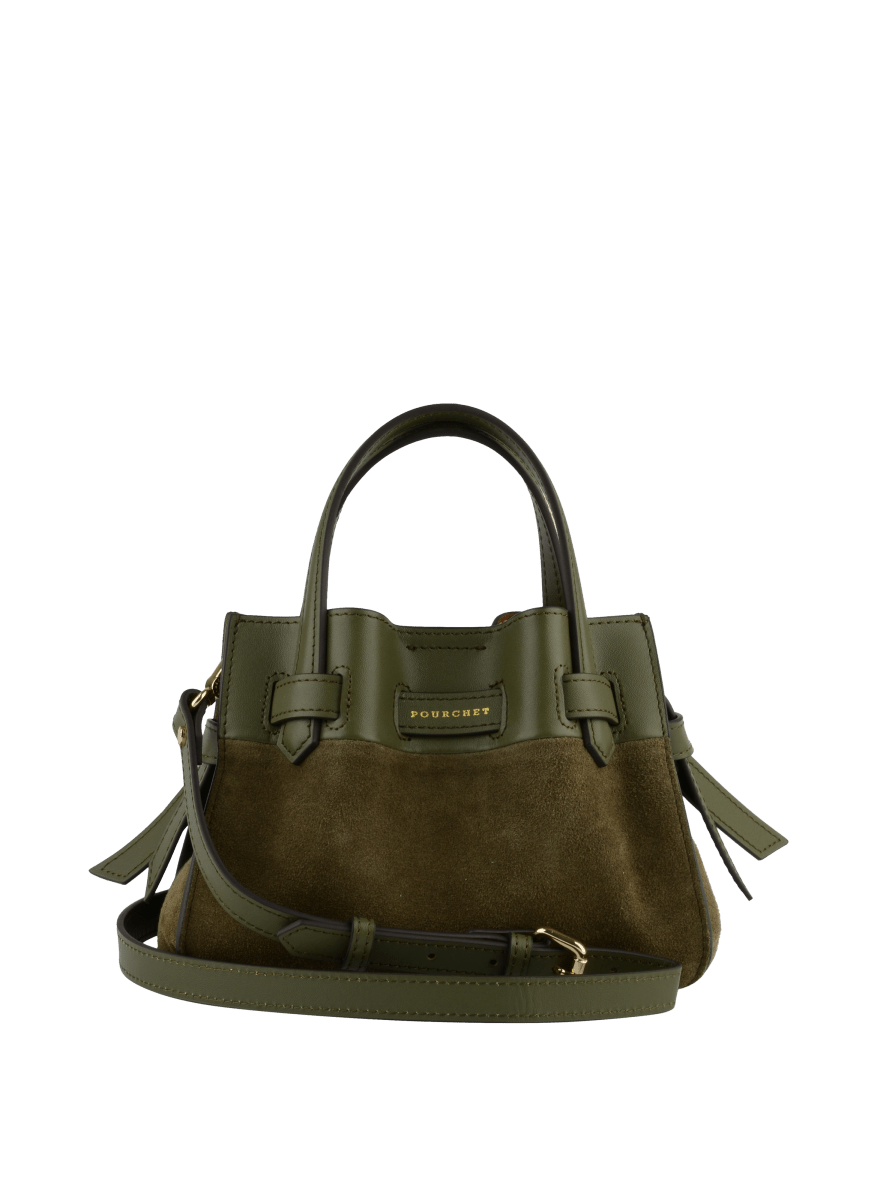 Blossom Nano Handle Bag in Khaki from POURCHET at Edito Boutique