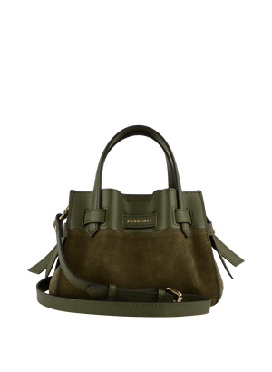 Blossom Nano Handle Bag in Khaki from POURCHET at Edito Boutique