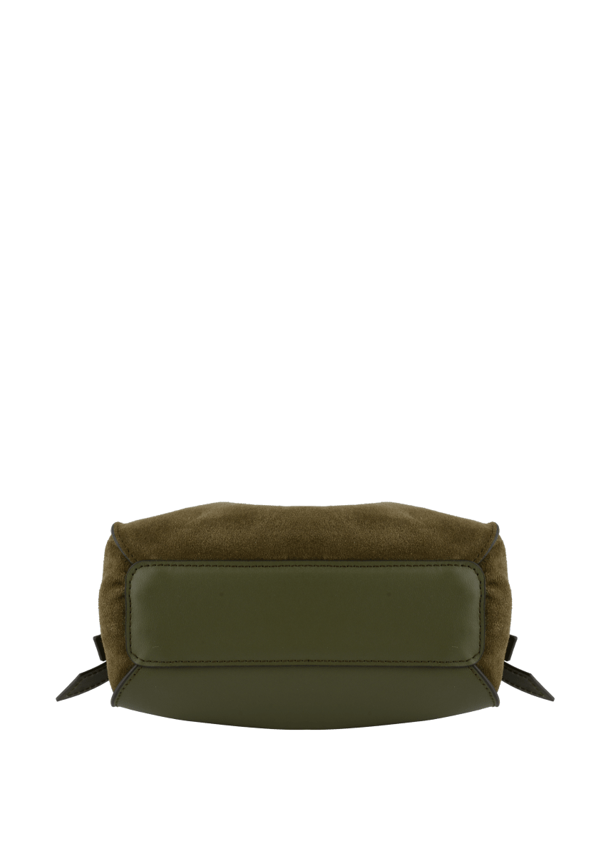 Blossom Nano Handle Bag in Khaki from POURCHET at Edito Boutique