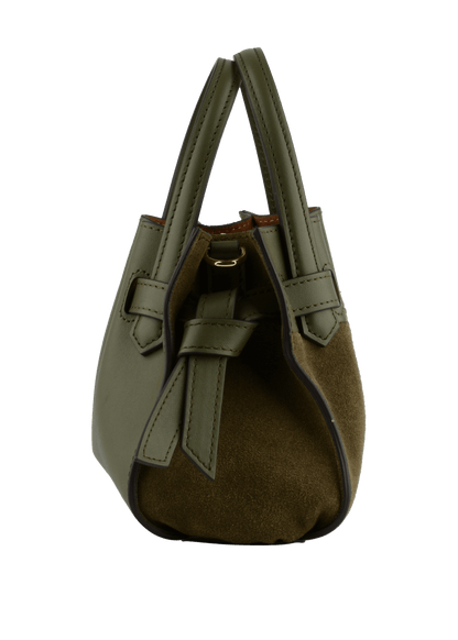Blossom Nano Handle Bag in Khaki from POURCHET at Edito Boutique