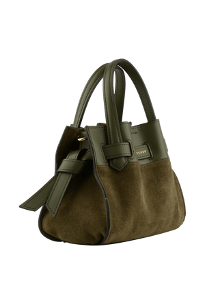 Blossom Nano Handle Bag in Khaki from POURCHET at Edito Boutique