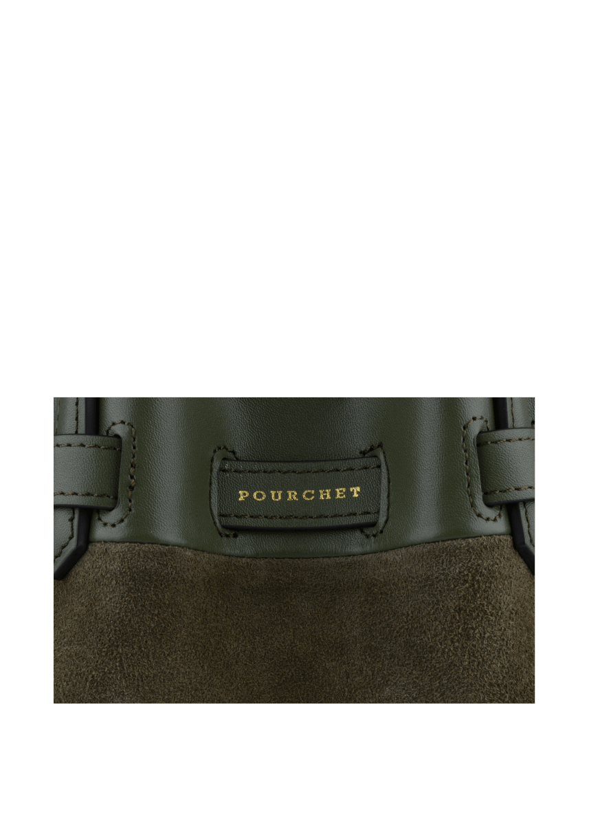 Blossom Nano Handle Bag in Khaki from POURCHET at Edito Boutique