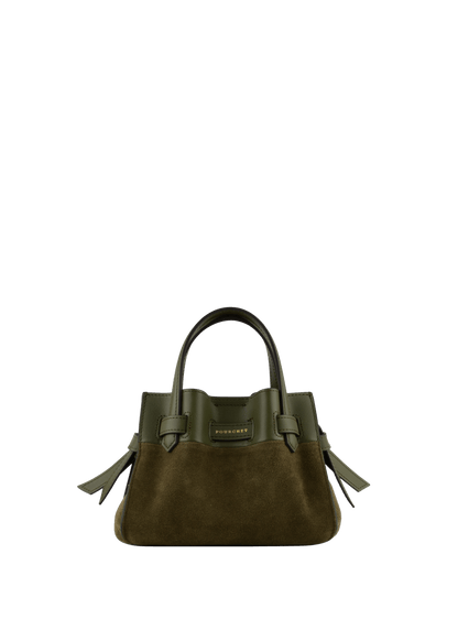 Blossom Nano Handle Bag in Khaki from POURCHET at Edito Boutique