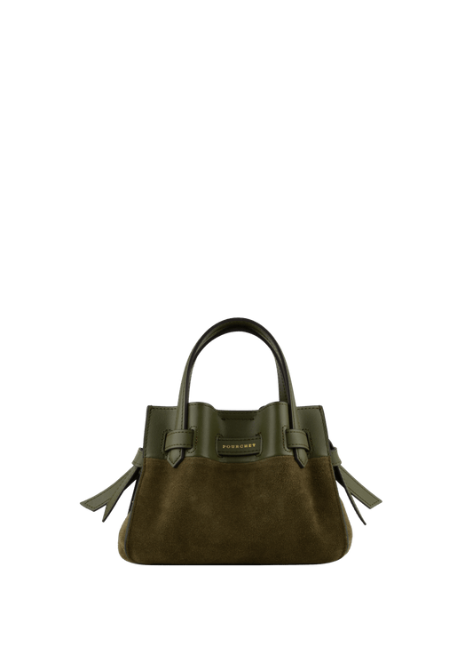 Blossom Nano Handle Bag in Khaki from POURCHET at Edito Boutique