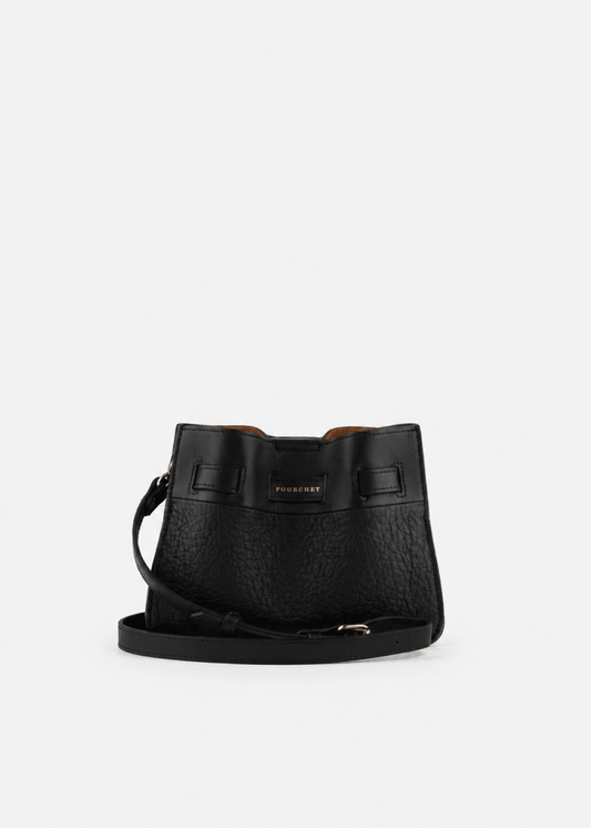 Blossom Small Shoulder Bag in Black from POURCHET at Edito Boutique