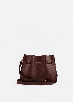 Blossom Small Shoulder Bag in Burgundy from POURCHET at Edito Boutique