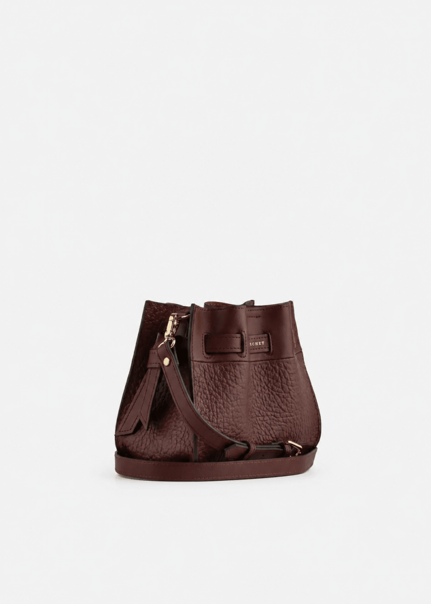 Blossom Small Shoulder Bag in Burgundy from POURCHET at Edito Boutique