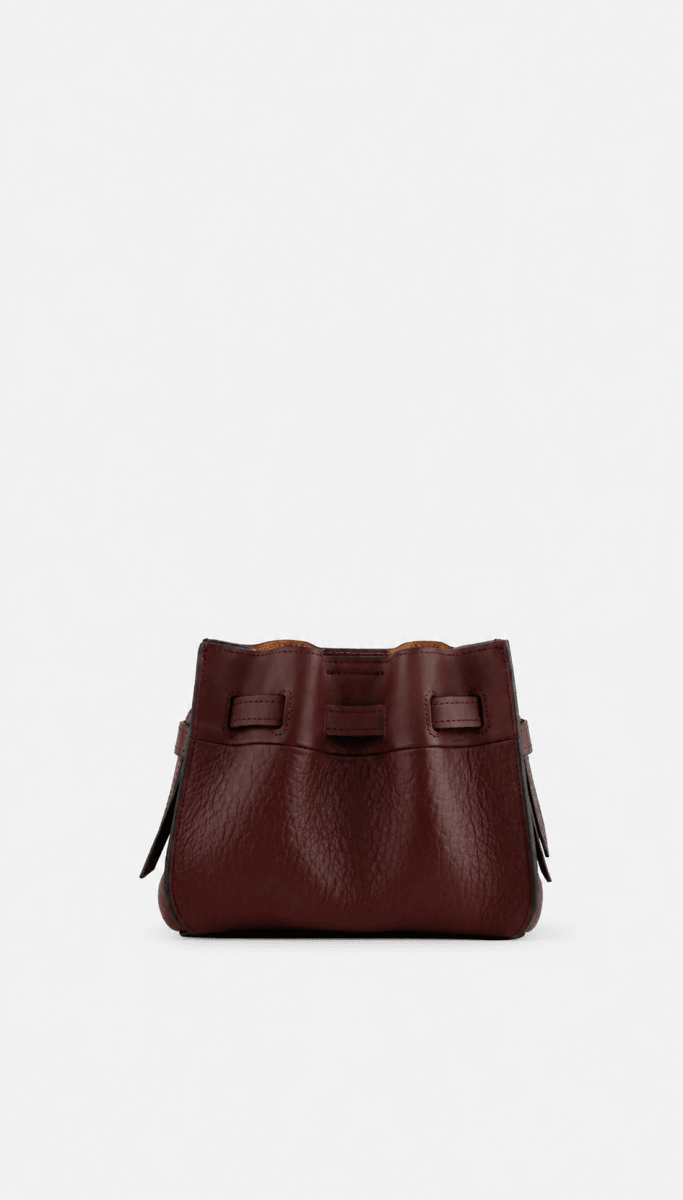 Blossom Small Shoulder Bag in Burgundy from POURCHET at Edito Boutique