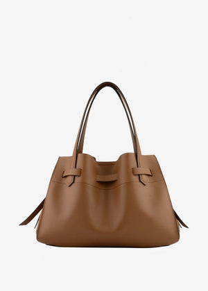 Blossom Suede Bag in Camel from POURCHET at Edito boutique