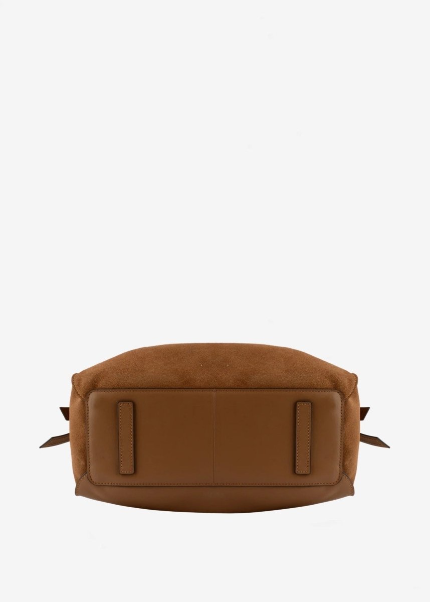 Blossom Suede Bag in Camel from POURCHET at Edito boutique
