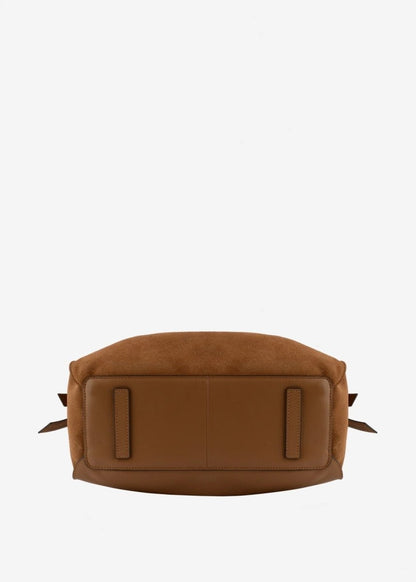 Blossom Suede Bag in Camel from POURCHET at Edito boutique