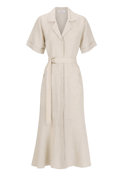 Bodhi Linen Shirt Dress in Natural from Morrison