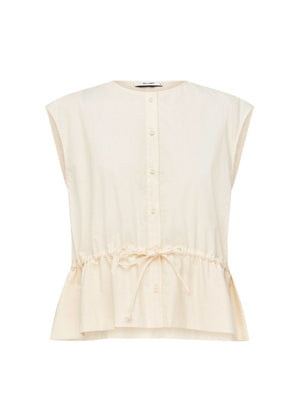 Bonne Crushed Cotton Top in Berg from JAC + JACK at Edito Boutique