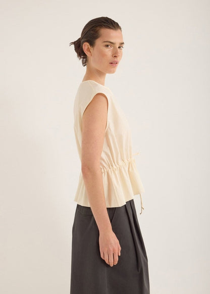 Bonne Crushed Cotton Top in Berg from JAC + JACK at Edito Boutique
