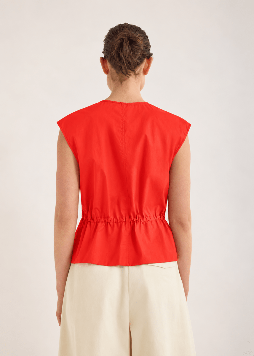 Bonne Crushed Cotton Top in Rouse from JAC + JACK at Edito Boutique
