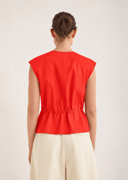 Bonne Crushed Cotton Top in Rouse from JAC + JACK at Edito Boutique
