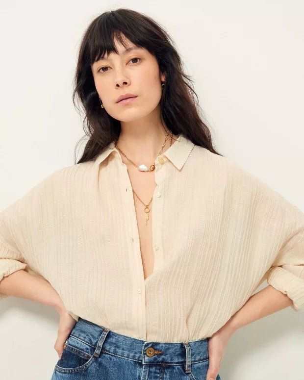 Botan Shirt from SESSUN at Edito boutique