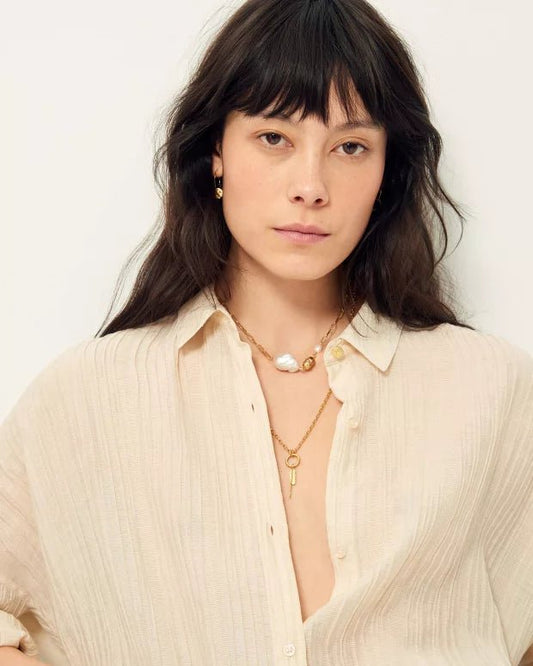 Botan Shirt from SESSUN at Edito boutique