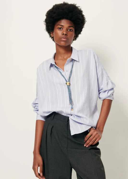Botan Shirt in Celeste from SESSUN at Edito boutique