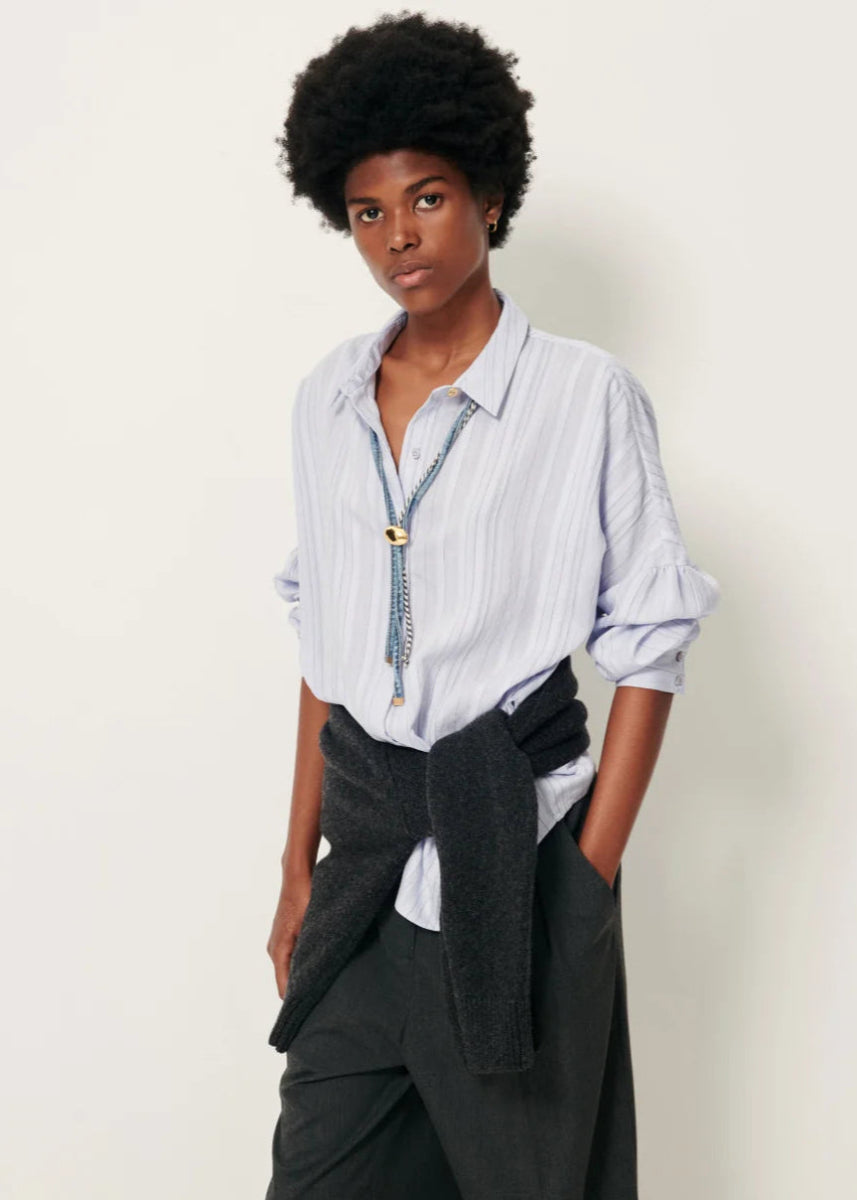 Botan Shirt in Celeste from SESSUN at Edito boutique