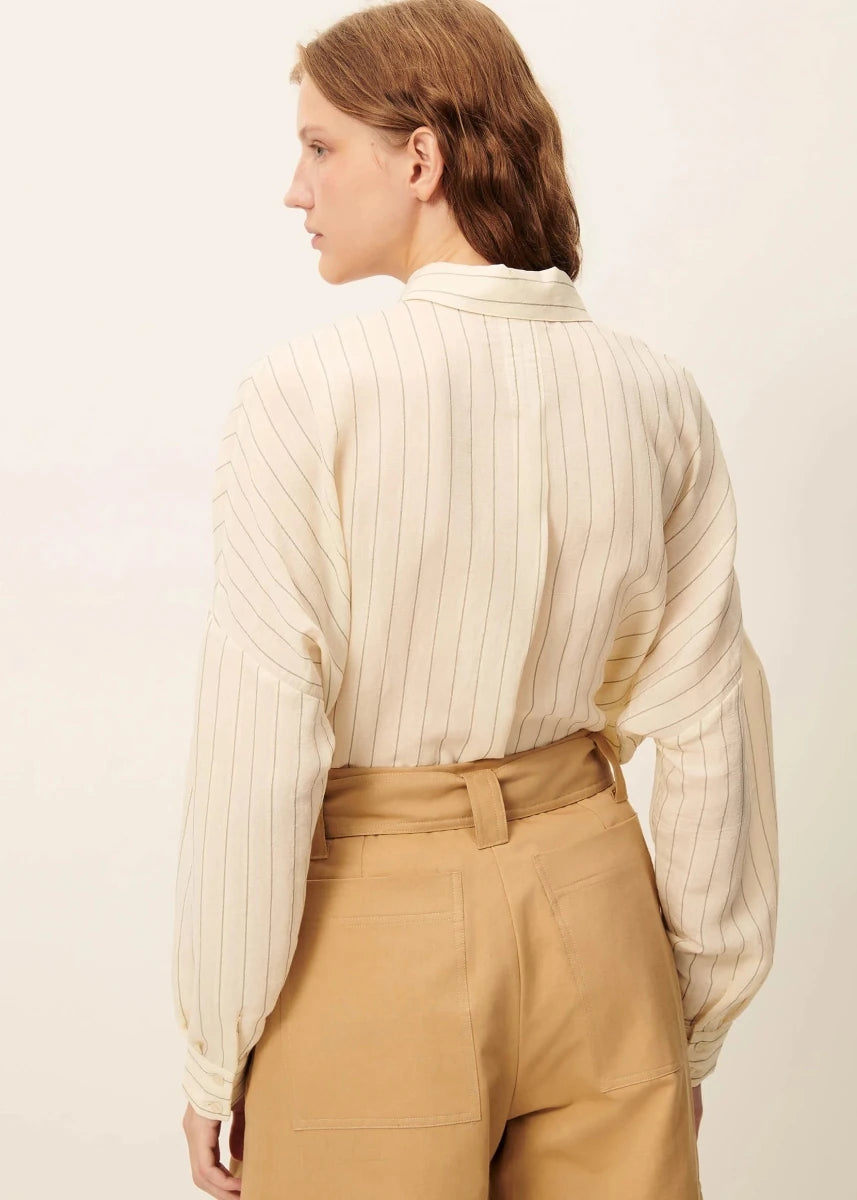 Botan Shirt in Milkyblack from SESSUN at Edito boutique