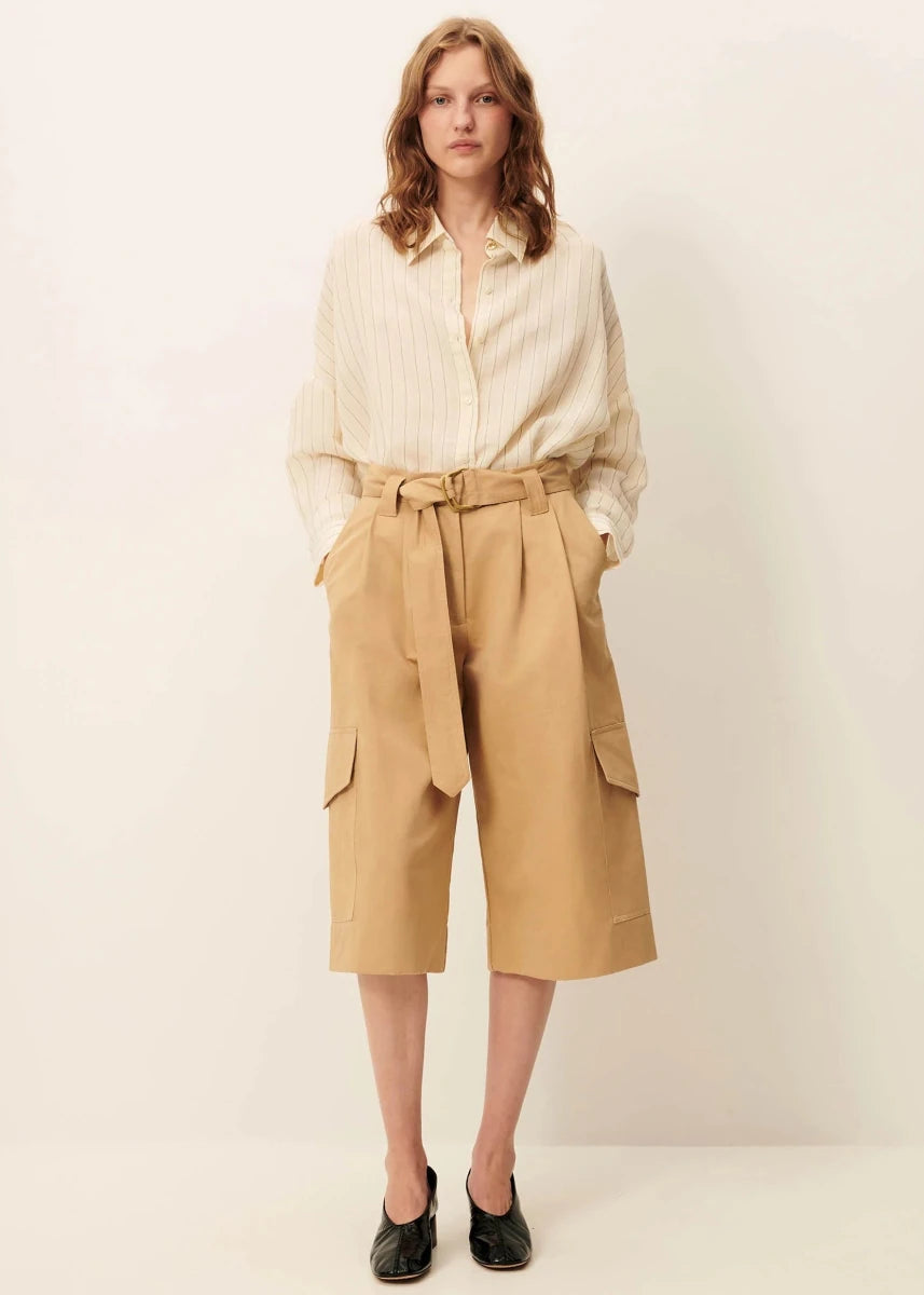 Botan Shirt in Milkyblack from SESSUN at Edito boutique