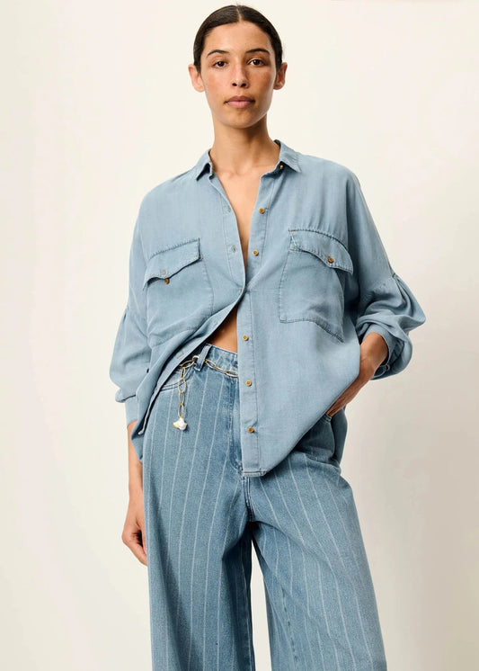 Botania Shirt in Provencial Blue from SESSUN at Edito Boutique