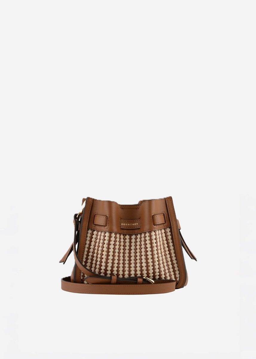 Braided Blossom Bag in Camel from POURCHET at Edito boutique
