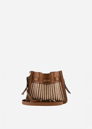 Braided Blossom Bag in Camel from POURCHET at Edito boutique