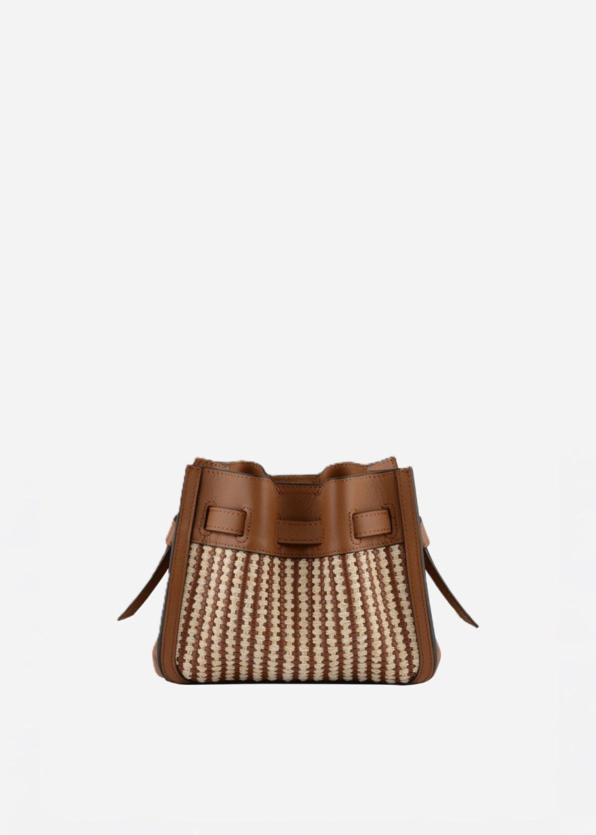 Braided Blossom Bag in Camel from POURCHET at Edito boutique