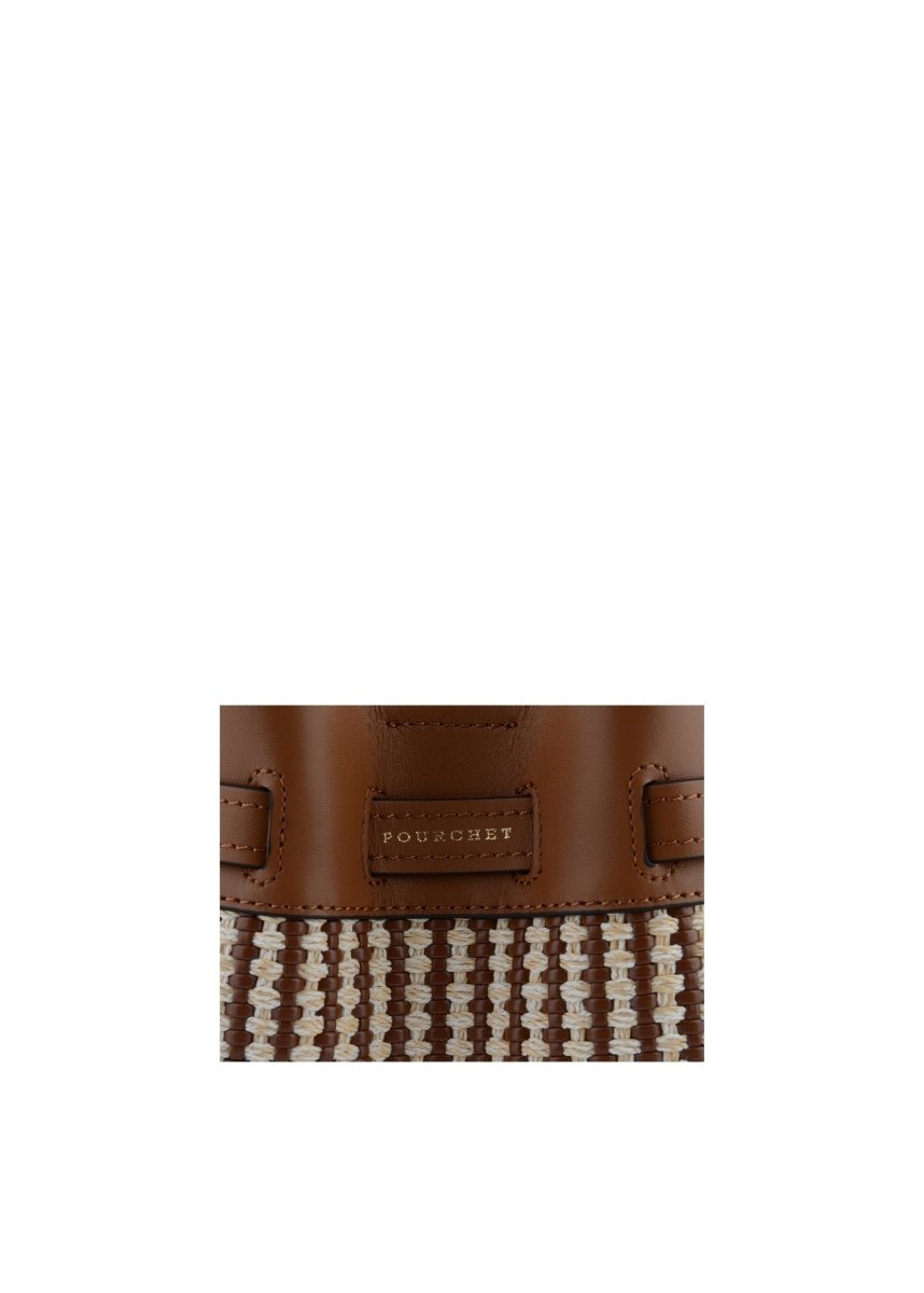 Braided Blossom Bag in Camel from POURCHET at Edito boutique
