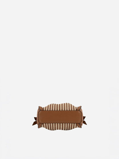 Braided Blossom Bag in Camel from POURCHET at Edito boutique
