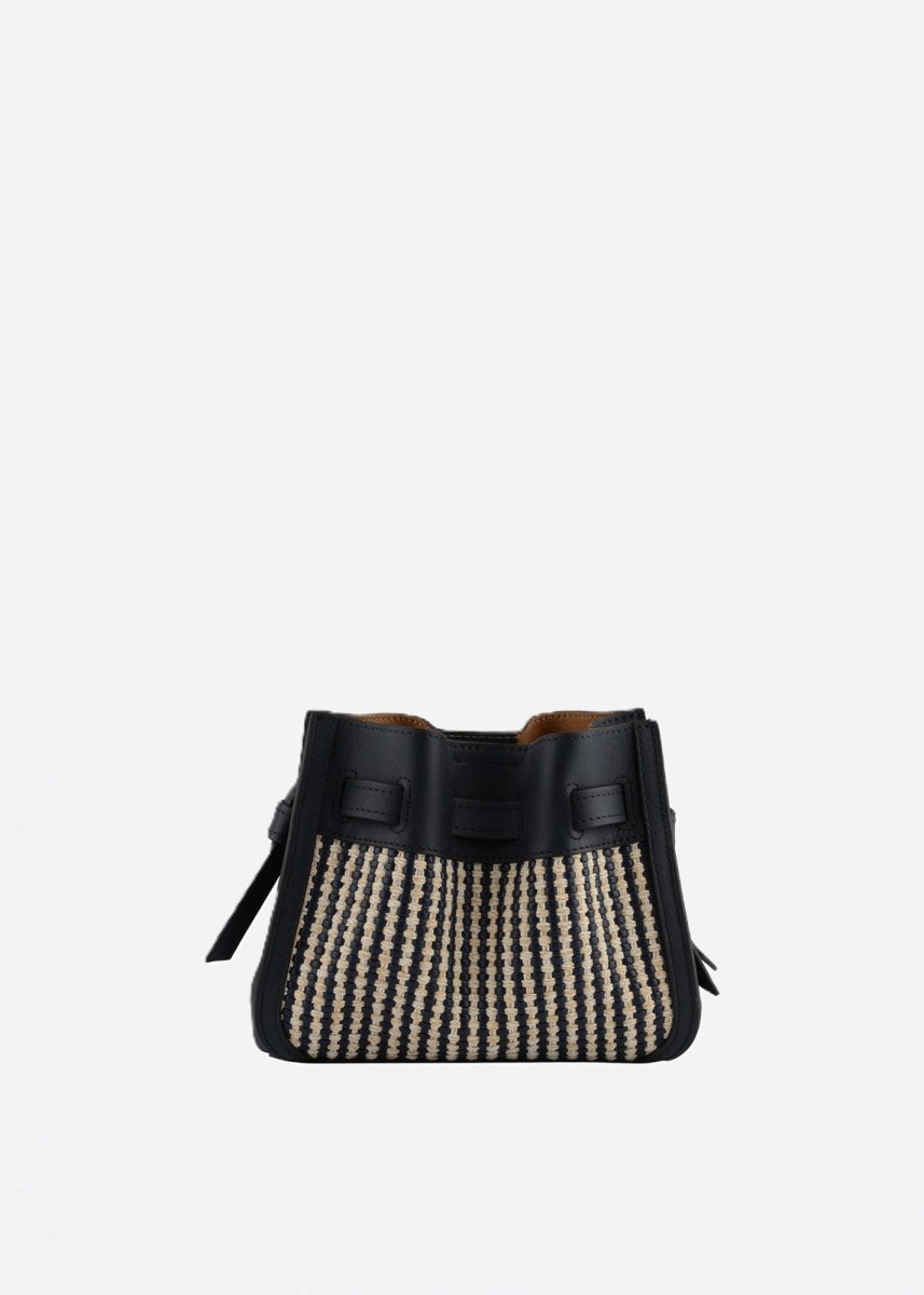 Braided Blossom Bag in Navy from POURCHET at Edito boutique