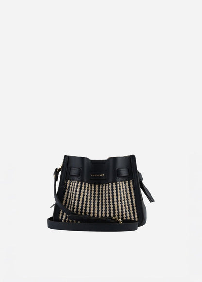 Braided Blossom Bag in Navy from POURCHET at Edito boutique