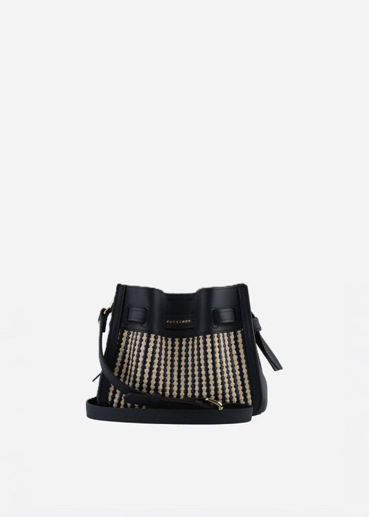 Braided Blossom Bag in Navy from POURCHET at Edito boutique