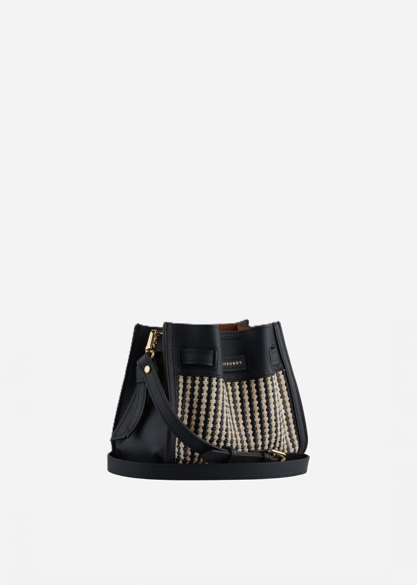 Braided Blossom Bag in Navy from POURCHET at Edito boutique