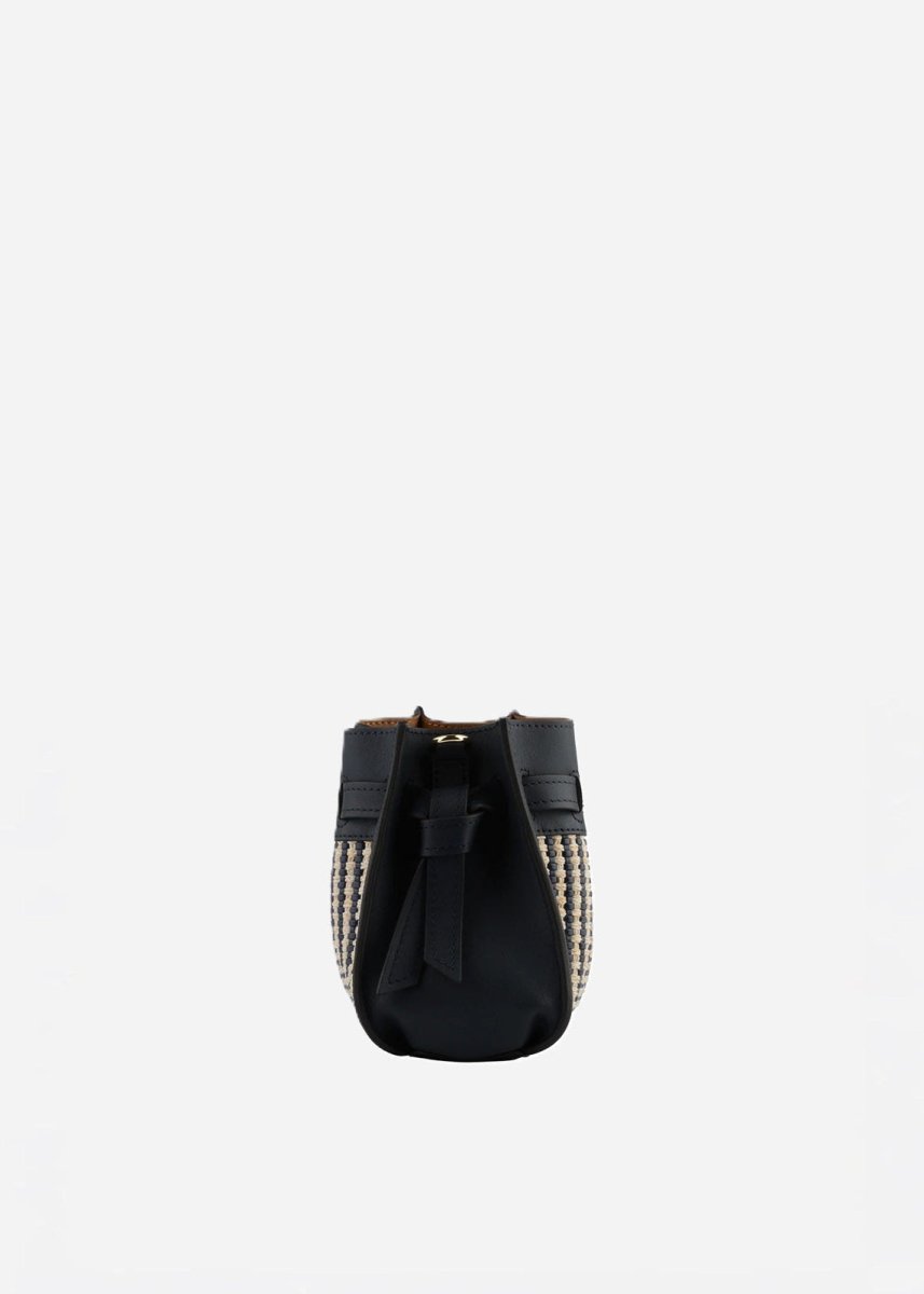 Braided Blossom Bag in Navy from POURCHET at Edito boutique